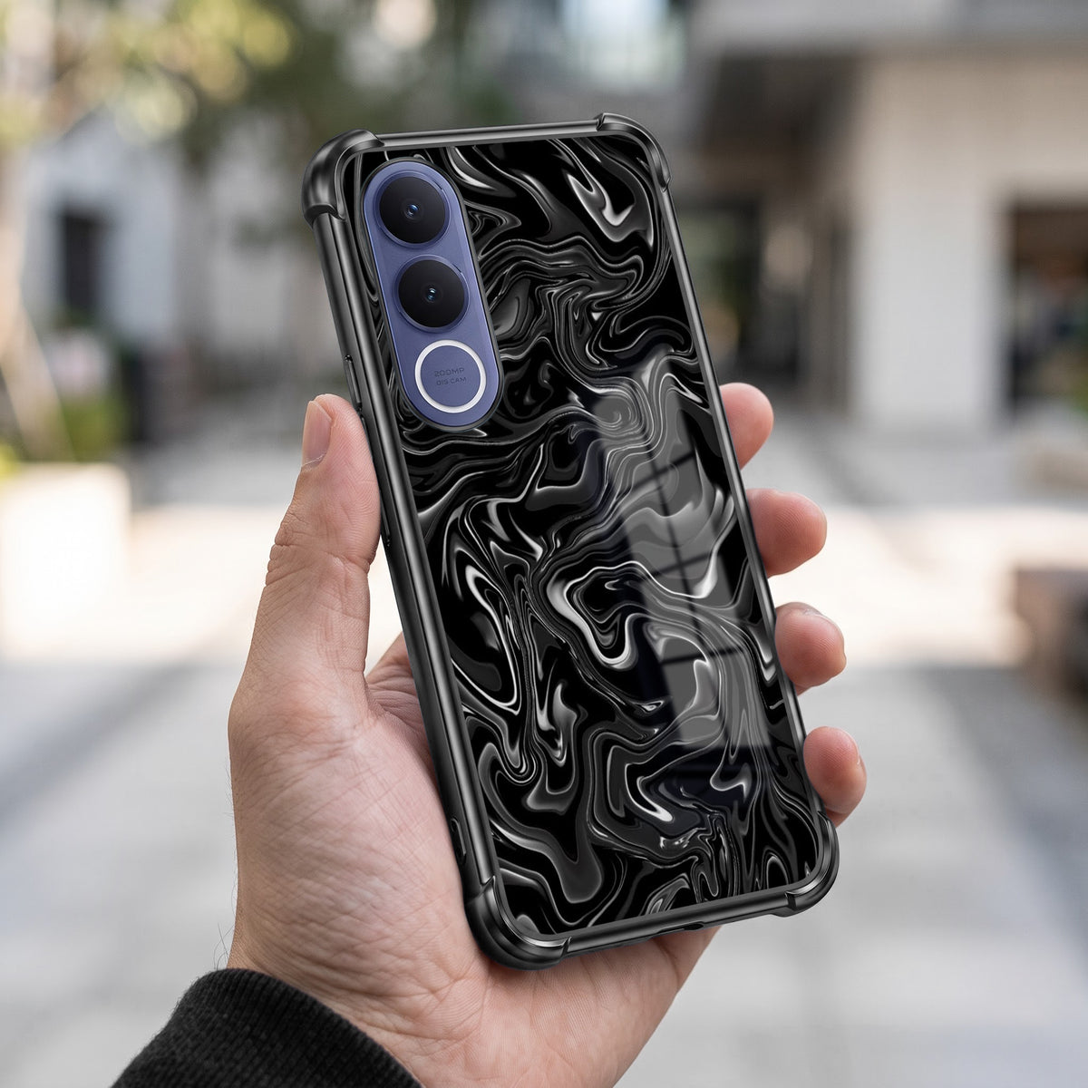 Vivo V70 FE 5G Dark Swirl Airbags Printed Back Case
