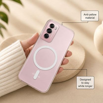 Oppo Reno 12 Pro 5G Clear Anti-Yellow MagSafe Protective Case