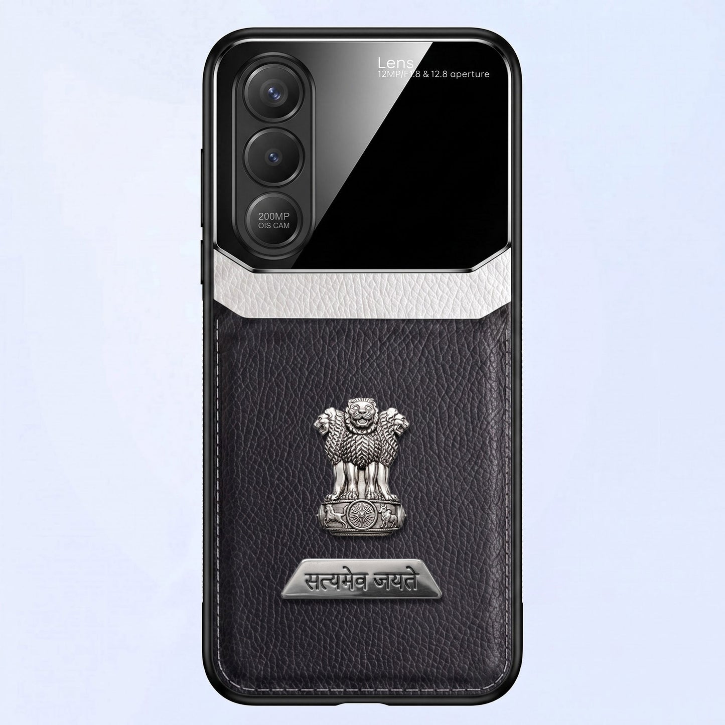 Vivo V70 FE 5G Satyamev Jayate 2-in-1 Emblem Leather Lens Protective Back Case