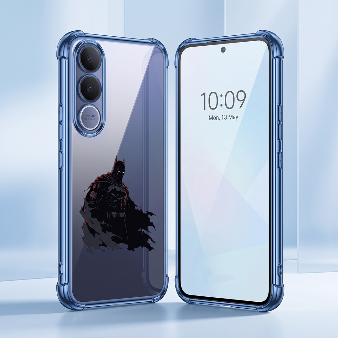 Vivo V70 FE 5G Premium 3D Spot UV Batman Sticker Shockproof Airbags Case