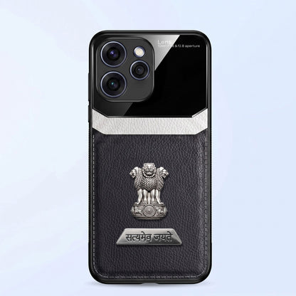 Oppo Reno 15 Pro Mini 5G Satyamev Jayate 2-in-1 Emblem Leather Lens Protective Back Case
