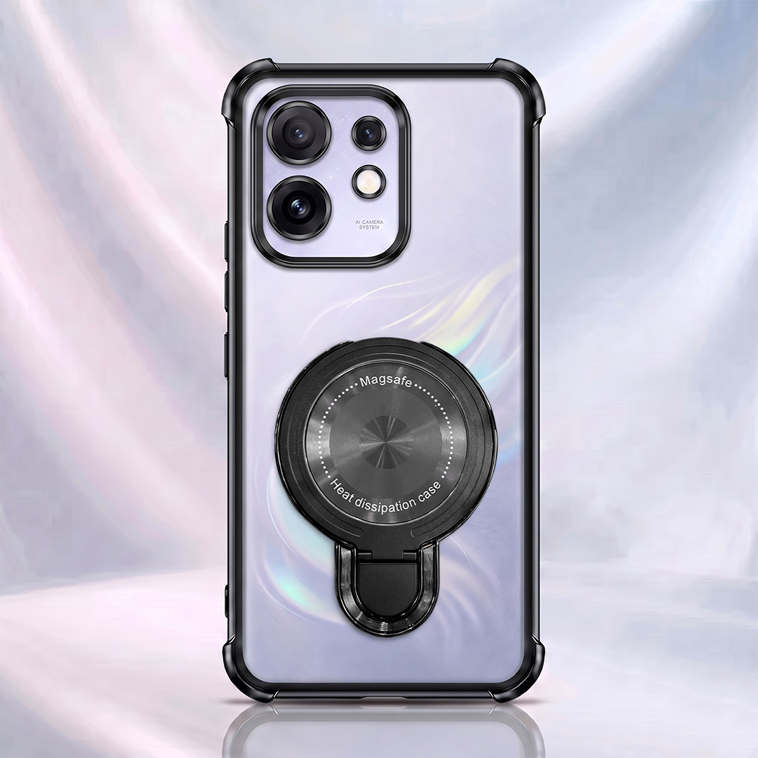 Oppo Reno 16 5G Luxury Four Corner Invincible Bracket Ring Stand Case