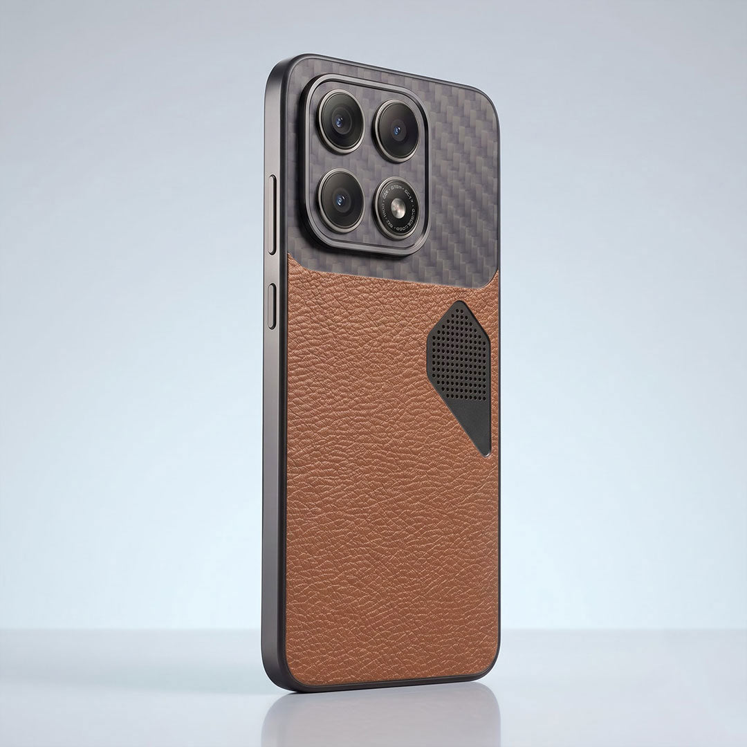 Motorola Edge 70 Pro 5G Carbon Fiber Heat Dissipation Leather Hybrid Phone Case