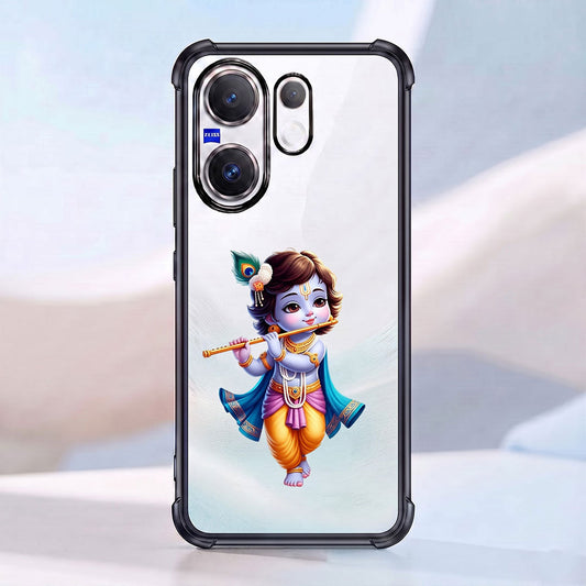 Vivo X200 FE 5G Premium 3D Spot UV Shri Krishna Sticker Shockproof Airbags Case