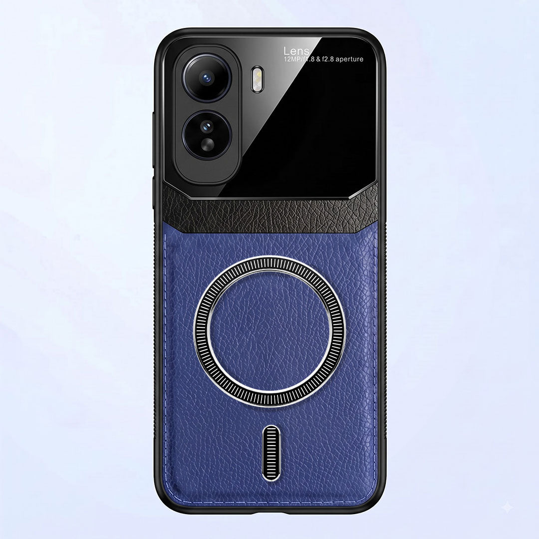 Vivo T5 Pro 5G Premium Magsafe Magnetic Leather Lens Protective Case