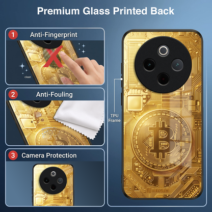 Vivo T4 5G Bitcoin Acrylic Glass Back Case