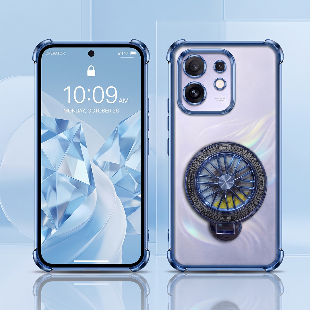 Oppo Reno 16 5G Premium Stress Buster Wheel Rotating Shockproof Airbags Case