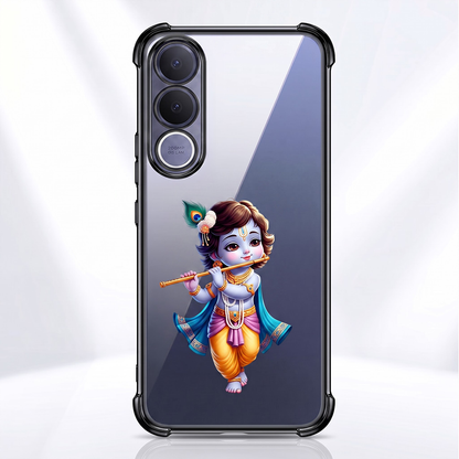 Vivo V70 FE 5G Premium 3D Spot UV Shri Krishna Sticker Shockproof Airbags Case