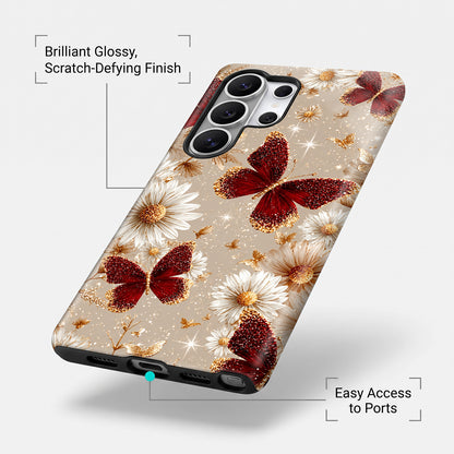 Samsung Galaxy S24 Ultra 5G Butterfly Floral Protective Case