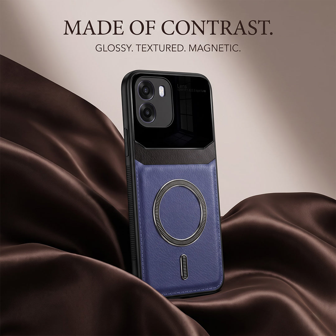 Oppo K14 5G Premium Magsafe Magnetic Leather Lens Protective Case