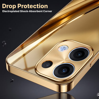 Oppo Reno 13 5G Luxury Infinity Energy Gold Electroplated Glass Phone Case
