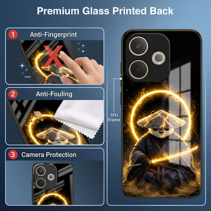 Oppo A5 Pro 5G Warrior Panda Acrylic Glass Back Case