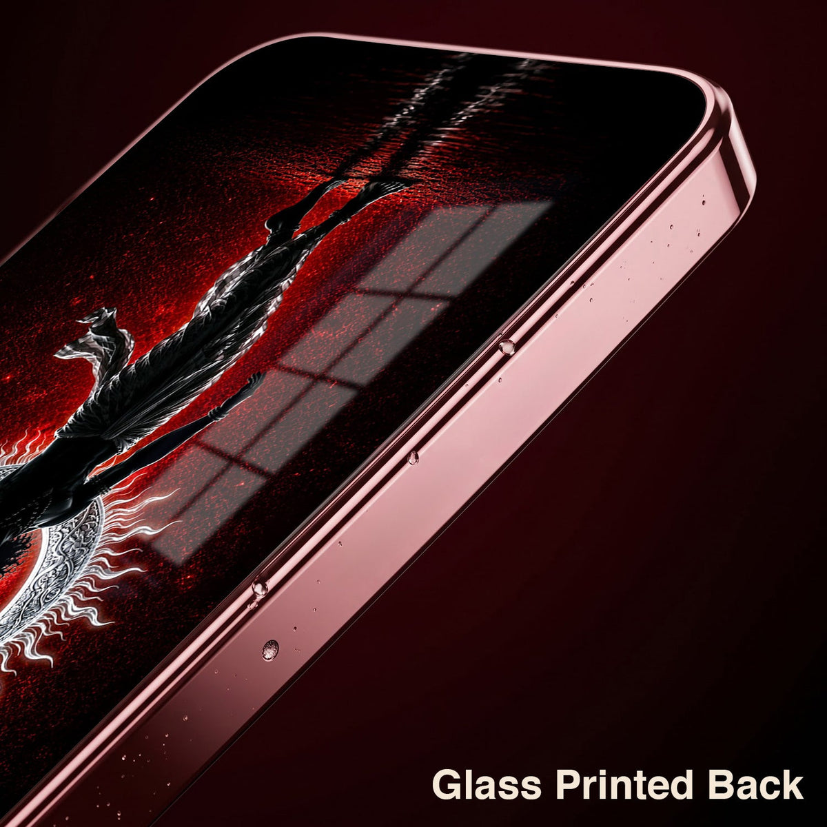 Vivo V70 5G Crimson Divine Burgundy Electroplated Glass Back Case