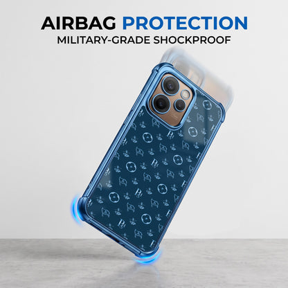 Oppo Reno 15 Pro Mini 5G Luxury Monogram Blue Airbags Printed Back Case