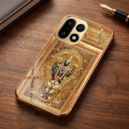 OnePlus 15 5G Premium Heritage Gold Electroplated Glass Phone Back Case