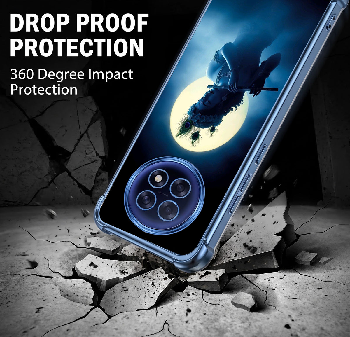 Oppo F31 Pro+ 5G Midnight Krishna Airbags Printed Back Case