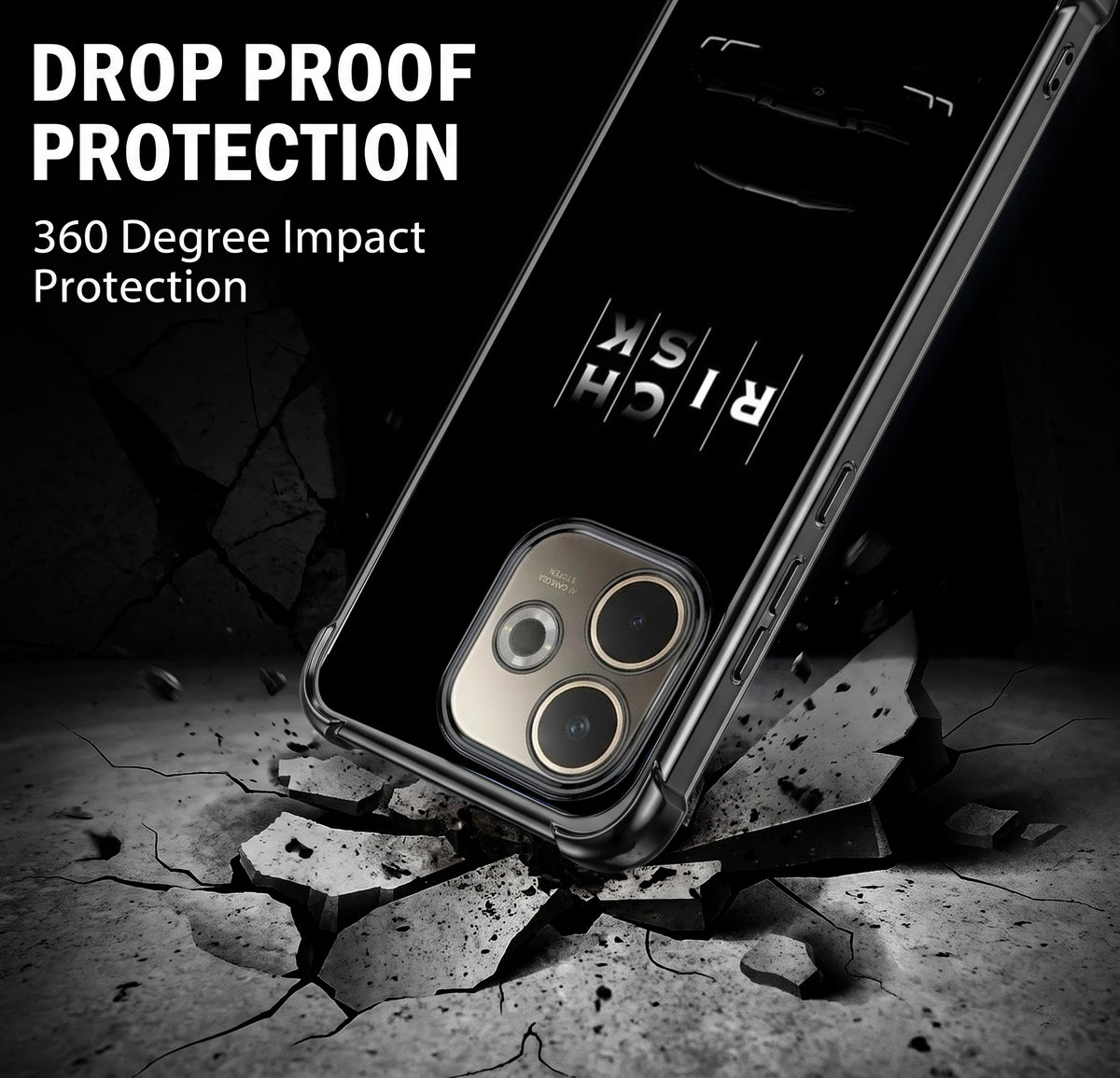 Oppo A5 Pro 5G Midnight Risk Airbags Printed Back Case