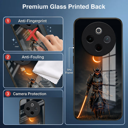 Vivo T4 5G Samurai Warrior Acrylic Glass Back Case