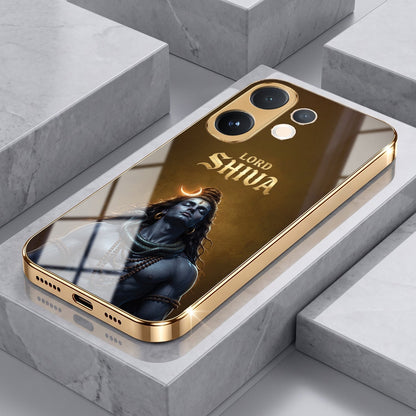 Vivo X200 FE 5G Lord Shiva Gold Electroplated Glass Phone Back Case