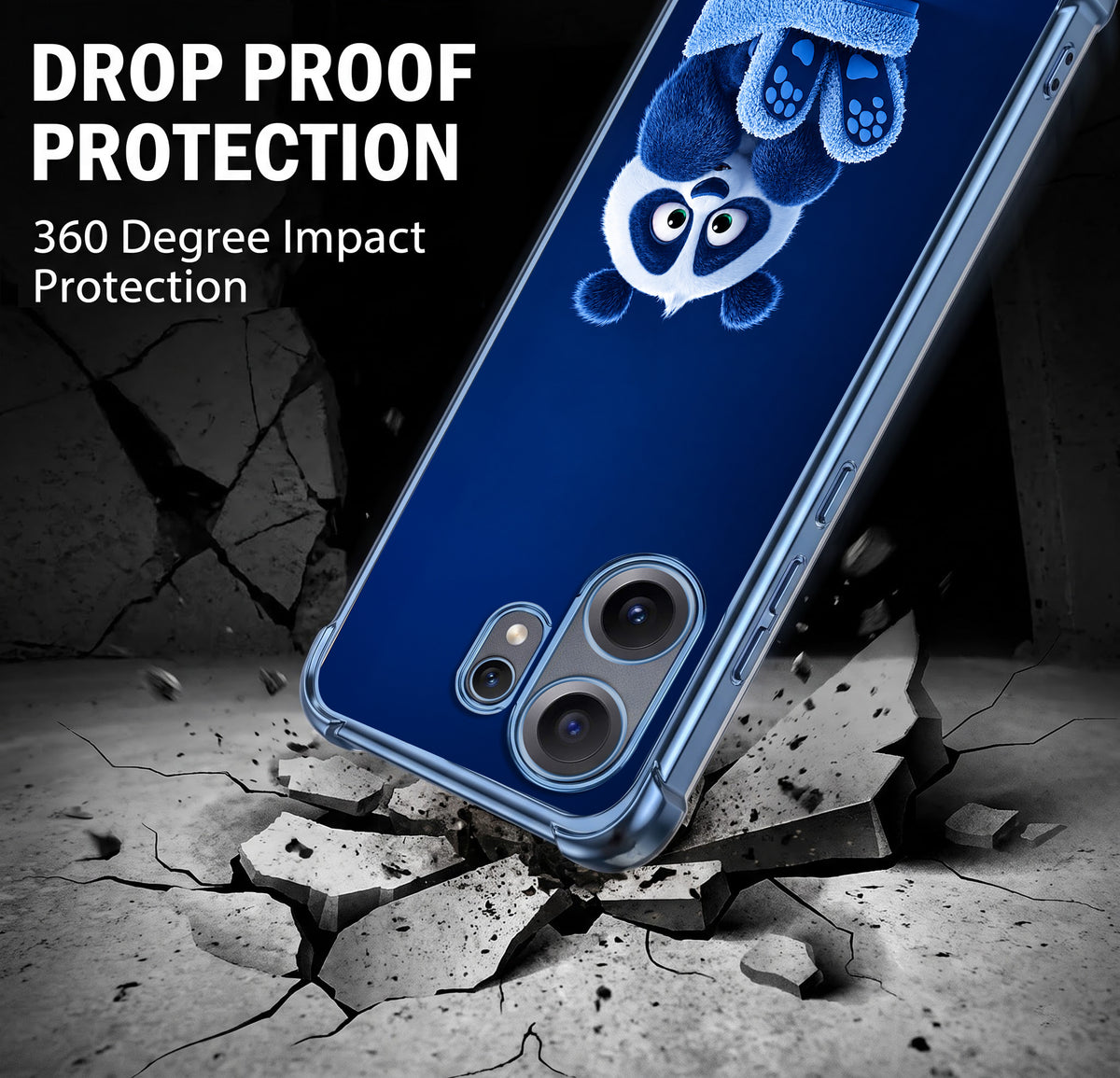 Nothing Phone 2 Pro 5G Cute Panda Airbags Printed Back Case