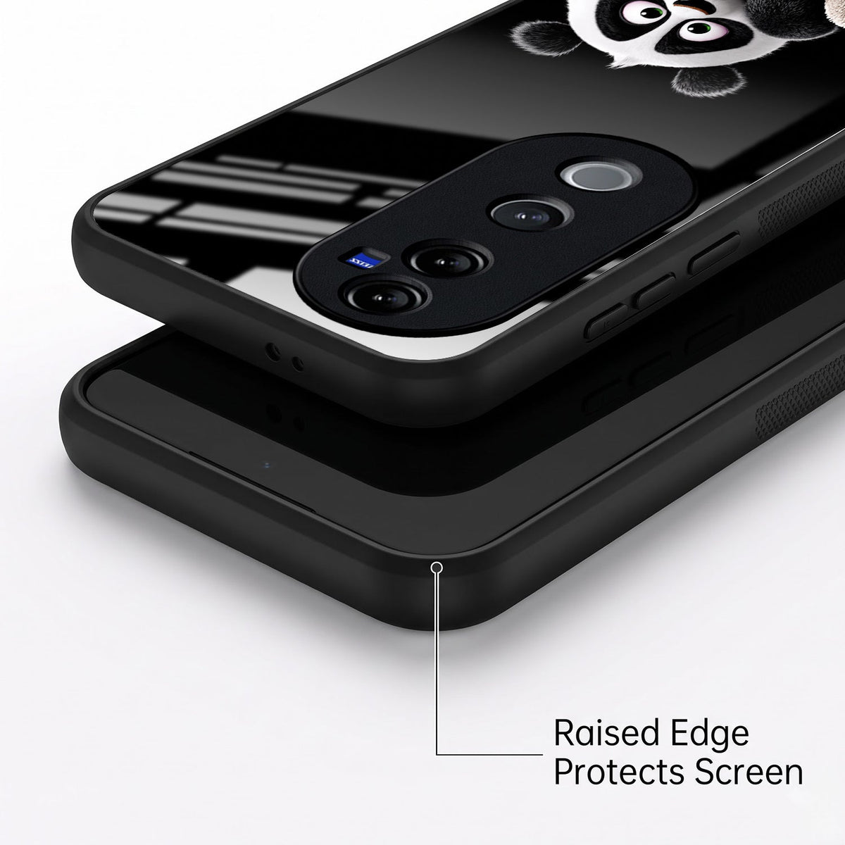 Vivo V40 Pro 5G Cute Panda Acrylic Glass Back Case
