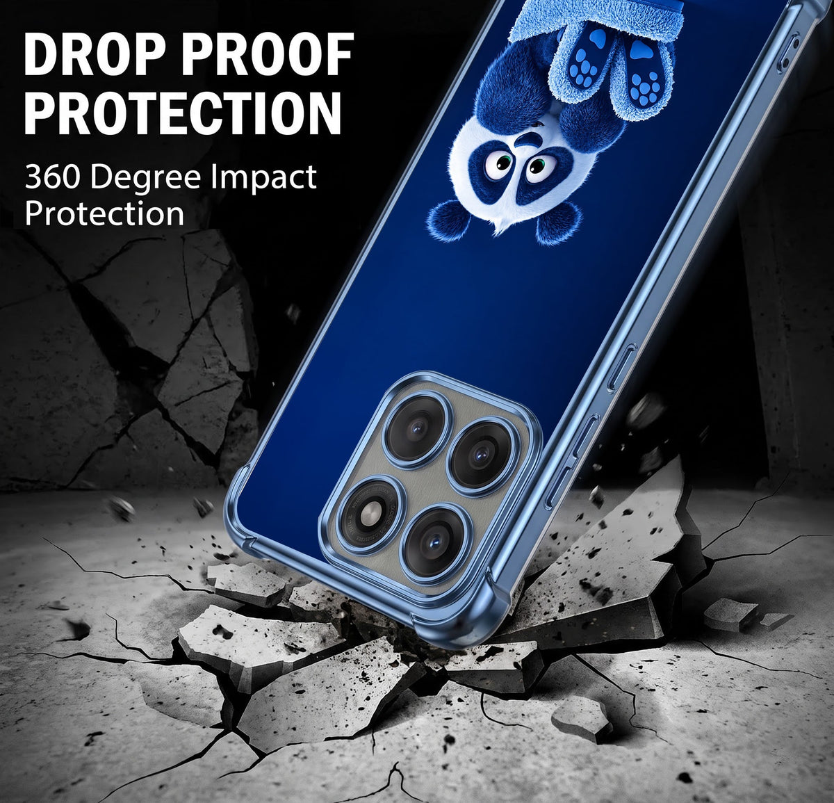 Motorola Edge 60 Pro 5G Cute Panda Airbags Printed Back Case
