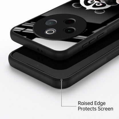 Vivo T4 5G Cute Panda Acrylic Glass Back Case