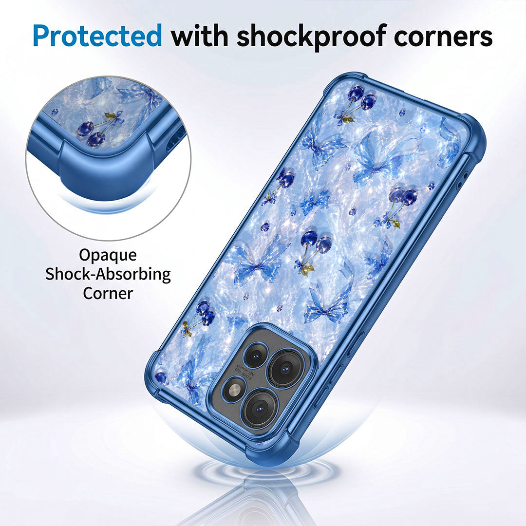 Motorola Edge 50 5G Blue Cherry Airbags Printed Back Case