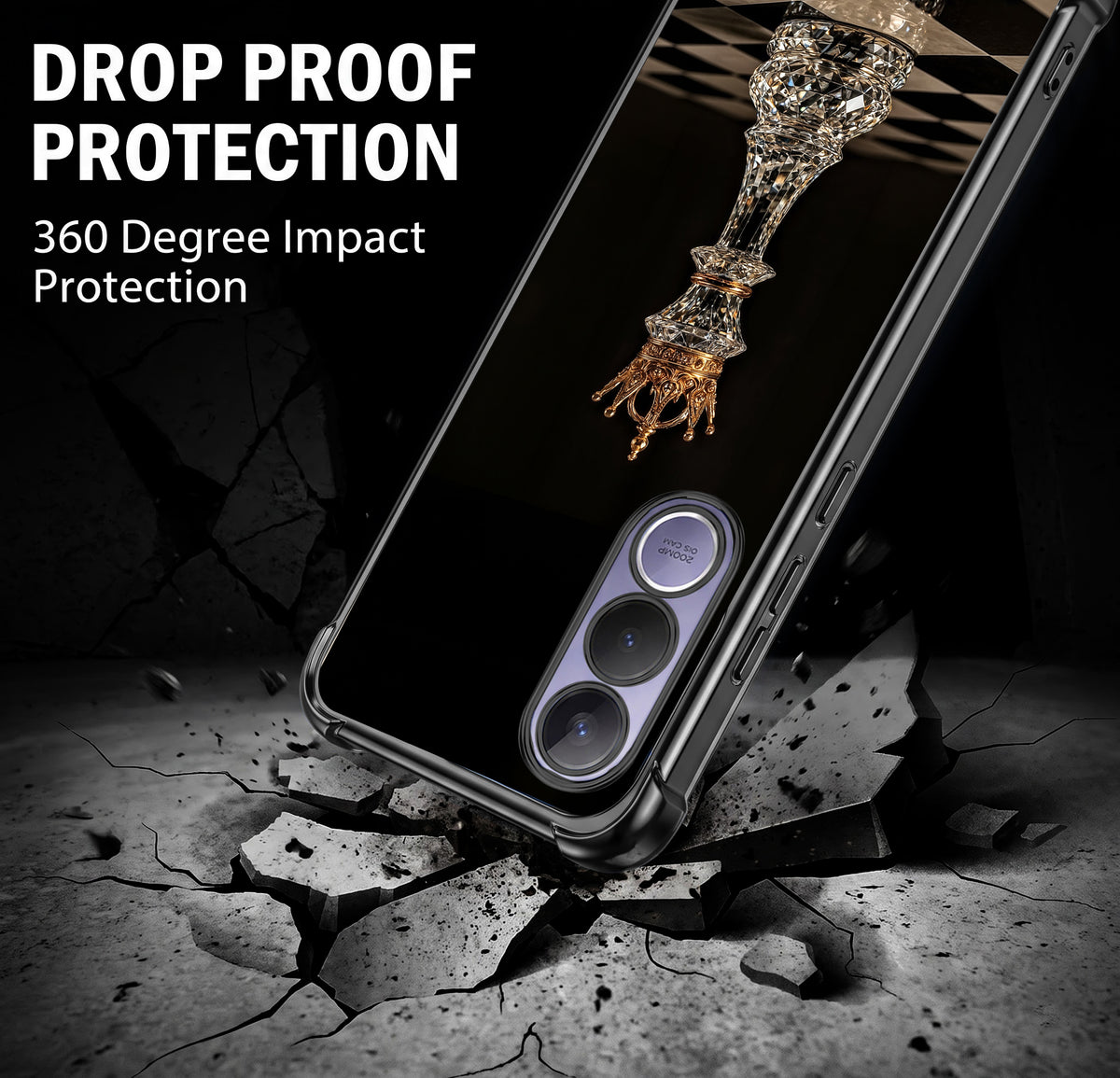 Vivo V70 FE 5G Chess King Airbags Printed Back Case
