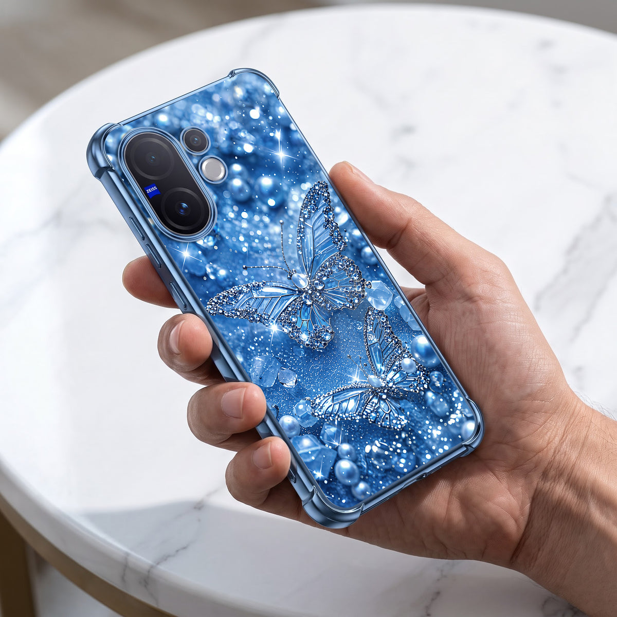 Vivo V60 5G Butterfly Airbags Printed Back Case