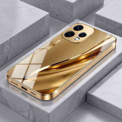 Oppo Reno 15 5G Luxury Infinity Energy Gold Electroplated Glass Phone Case