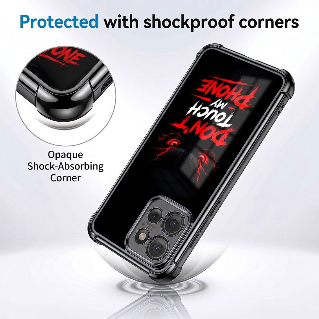 Motorola Edge 50 5G Don't Touch My Phone Airbags Printed Back Case