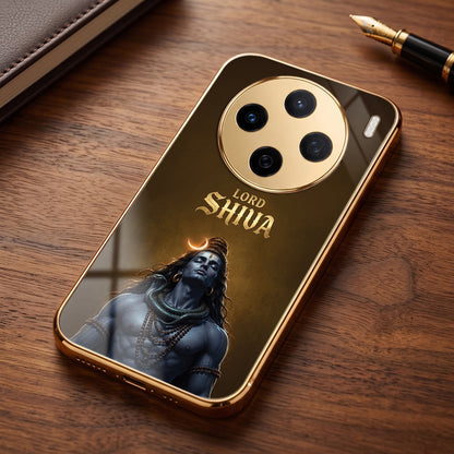 Vivo X200T 5G Lord Shiva Gold Electroplated Glass Phone Back Case