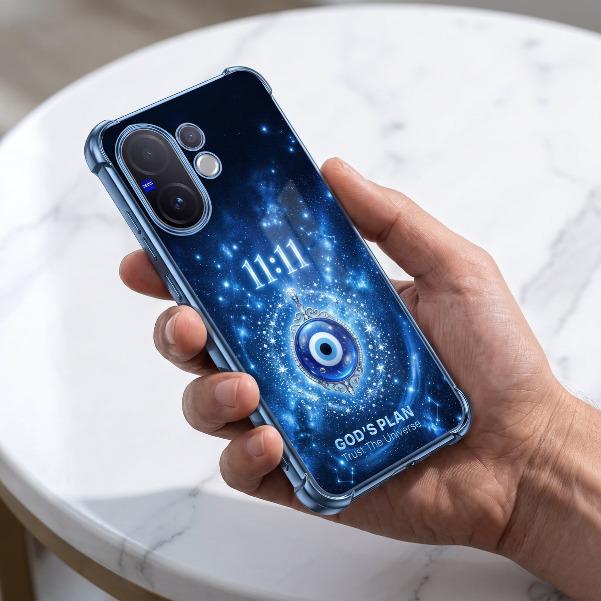 Vivo V60 5G Premium God’s Plan Evil Eye Airbags Printed Back Case