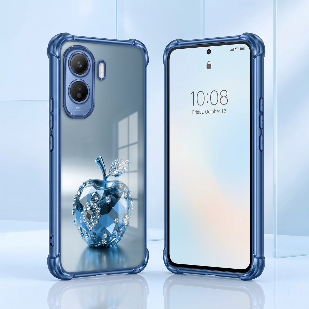 Vivo T5 Pro 5G Blue Apple Airbags Printed Back Case