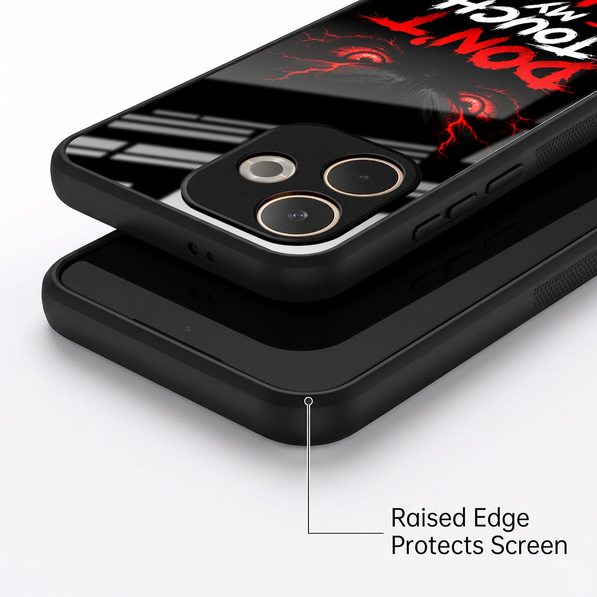 Oppo A5 Pro 5G Don't Touch My Phone Acrylic Glass Back Case