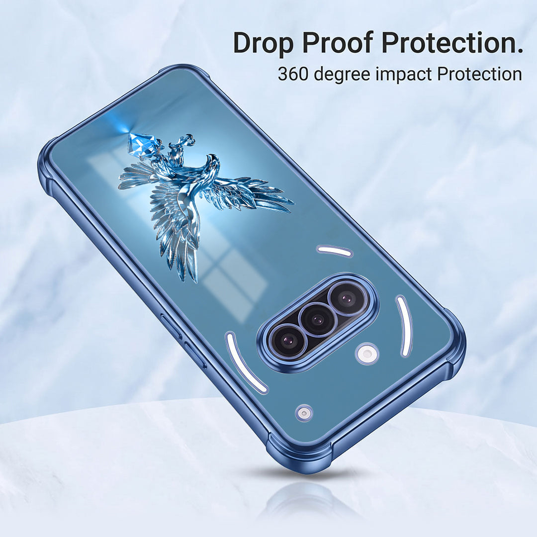 Nothing Phone 3a 5G Blue Eagle Airbags Printed Back Case