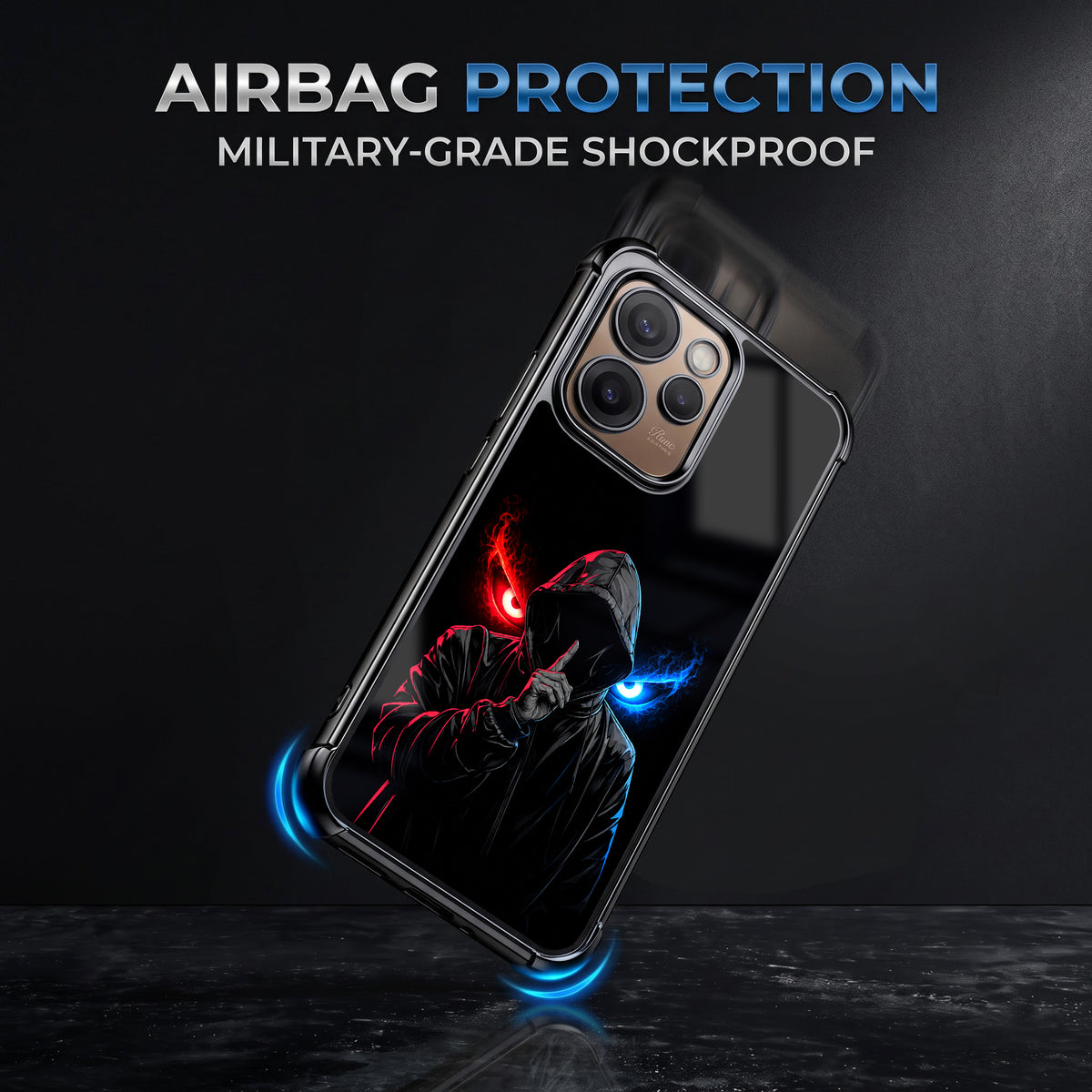 Oppo Reno 15 Pro Mini 5G Hooded Shadow Demon Airbags Printed Back Case