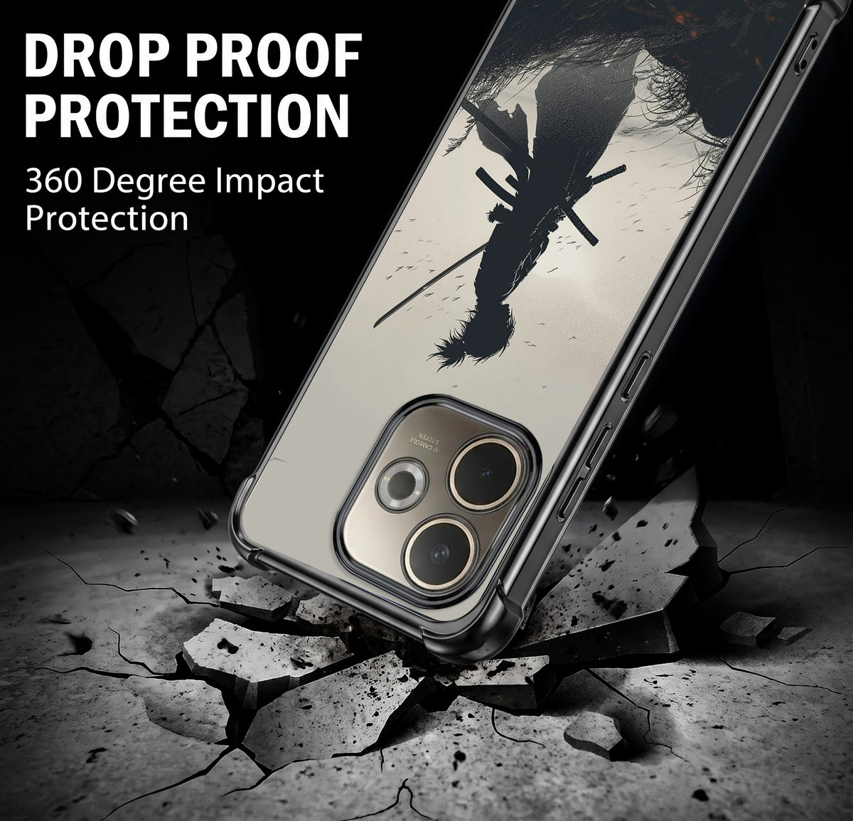 Oppo A5 Pro 5G Shadow Samurai Airbags Printed Back Case