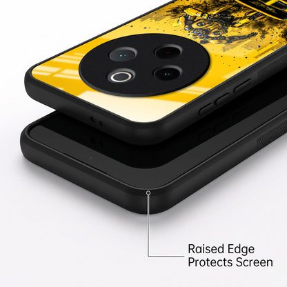 Vivo T4 5G Yellow Transformers Car Acrylic Glass Back Case