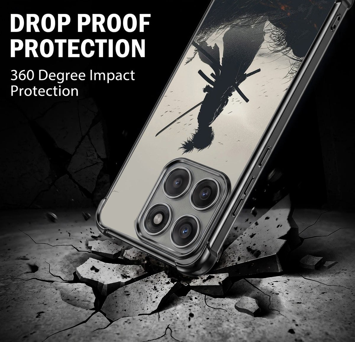Motorola Edge 60 Pro 5G Shadow Samurai Airbags Printed Back Case