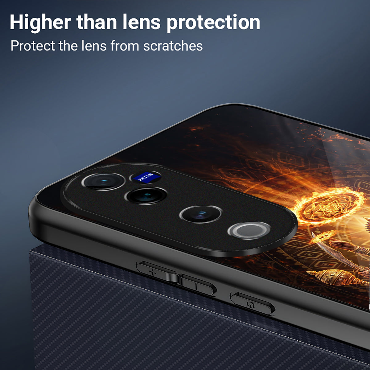 Vivo V40 Pro 5G Lord Narasimha Acrylic Glass Back Case