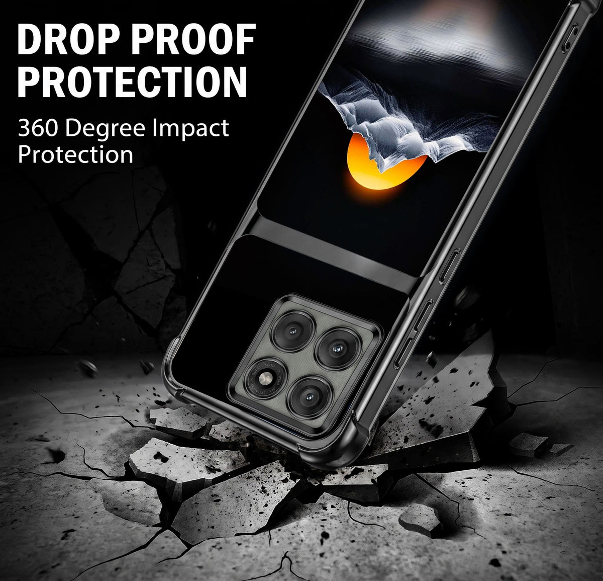 Motorola Edge 60 Pro 5G Golden Sunset Dual-Tone Transparent Airbags Case