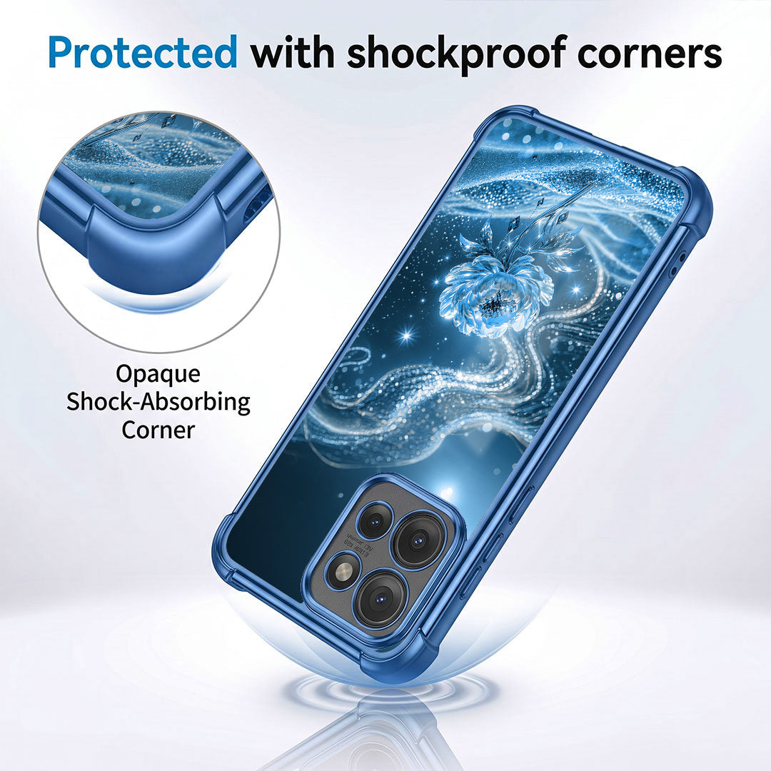 Motorola Edge 50 5G Blue Rose Airbags Printed Back Case