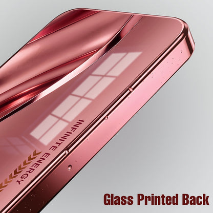 Samsung Galaxy A56 5G Luxury Infinity Energy Pink Electroplated Glass Phone Back Case