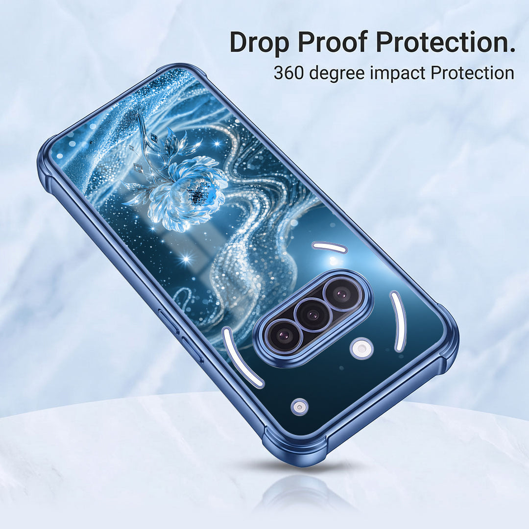 Nothing Phone 3a 5G Blue Rose Airbags Printed Back Case