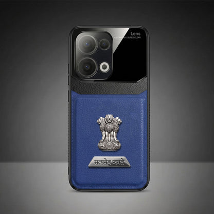 Oppo Reno 13 5G Satyamev Jayate 2-in-1 Emblem Leather Lens Protective Back Case
