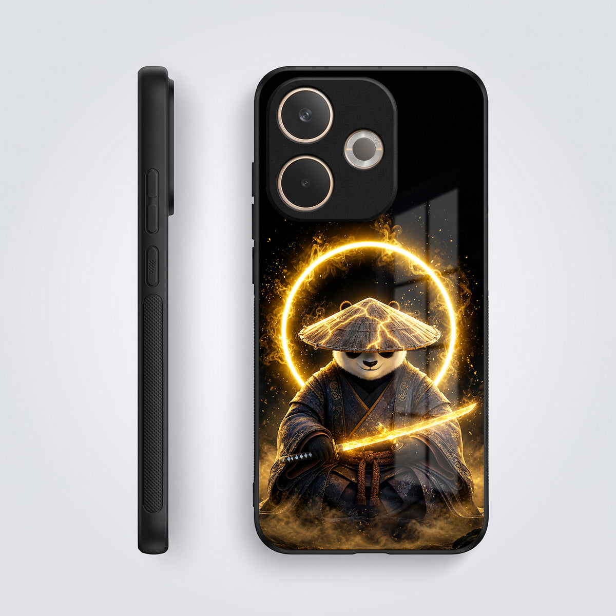 Oppo A5 Pro 5G Warrior Panda Acrylic Glass Back Case