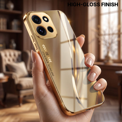 OnePlus Nord 6 5G Luxury Infinity Energy Gold Electroplated Glass Phone Case
