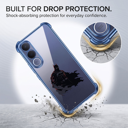 Vivo V70 FE 5G Premium 3D Spot UV Batman Sticker Shockproof Airbags Case